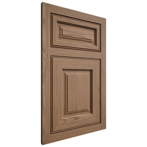 Shiloh Cabinetry Flush Inset Asherville White Oak Plain Cut Medium Door