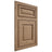 Shiloh Cabinetry Flush Inset Asherville White Oak Plain Cut Natural Door