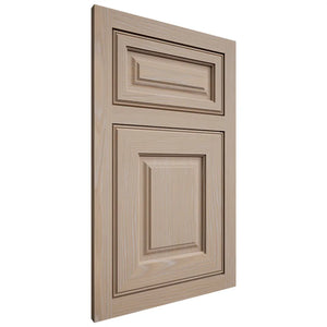 Shiloh Cabinetry Flush Inset Asherville White Oak Plain Cut Straw Door