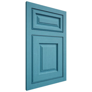 Shiloh Cabinetry Flush Inset Asherville White Oak Quarter Sawn Aqua Door