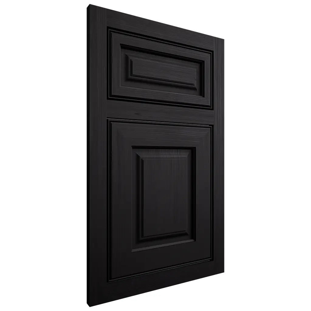 Shiloh Cabinetry Flush Inset Asherville White Oak Quarter Sawn Ink Door