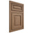 Shiloh Cabinetry Flush Inset Asherville White Oak Quarter Sawn Medium Door