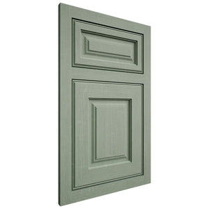 Shiloh Cabinetry Flush Inset Asherville White Oak Quarter Sawn Moss Door