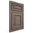Shiloh Cabinetry Flush Inset Asherville White Oak Rift Cut Clay Door