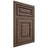 Shiloh Cabinetry Flush Inset Asherville White Oak Rift Cut Mineral Door