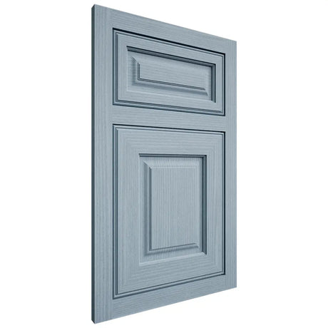 Shiloh Cabinetry Flush Inset Asherville White Oak Rift Cut Sky Door