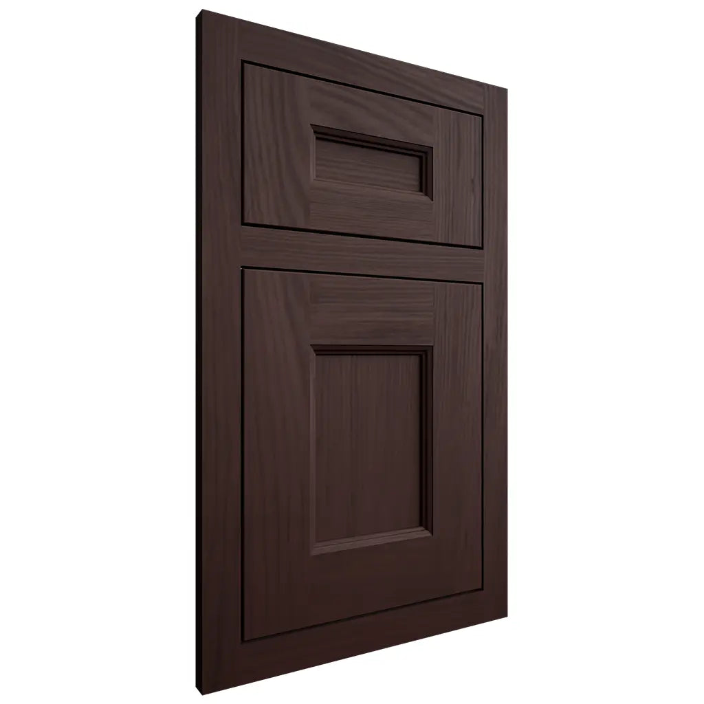 Shiloh Cabinetry Flush Inset Aspen Alder Plain Cut Bistre Door