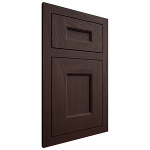 Shiloh Cabinetry Flush Inset Aspen Alder Plain Cut Bistre Door