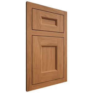 Shiloh Cabinetry Flush Inset Aspen Alder Plain Cut Caramel Door