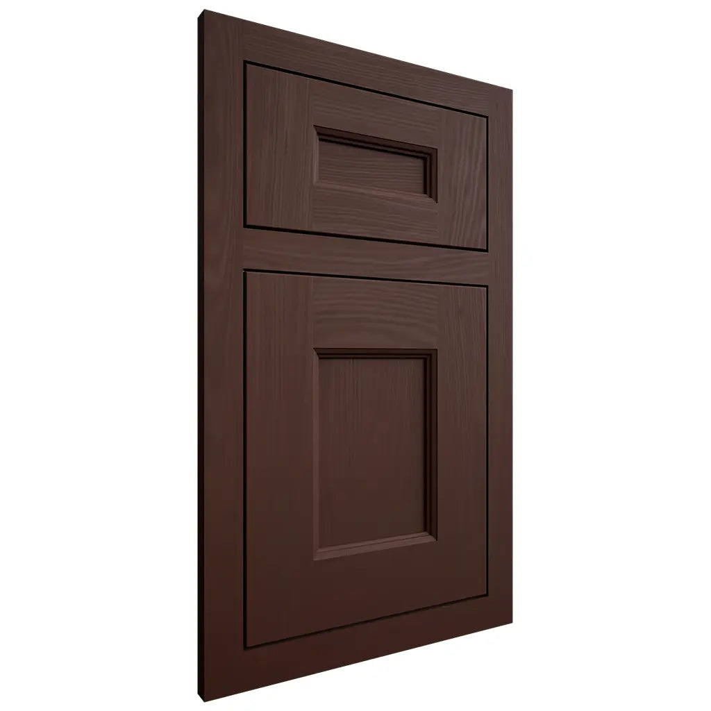 Shiloh Cabinetry Flush Inset Aspen Alder Plain Cut Umber Door