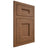 Shiloh Cabinetry Flush Inset Aspen Alder Plain Cut Walnut Door