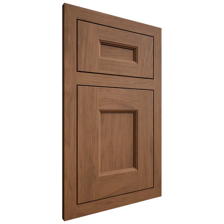 Shiloh Cabinetry Flush Inset Aspen Alder Plain Cut Walnut Door