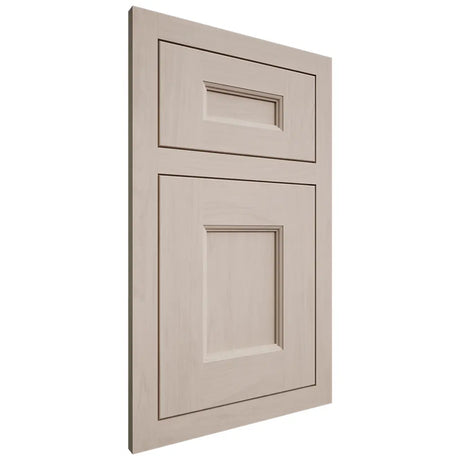 Shiloh Cabinetry Flush Inset Aspen Alder Plain Cut White Sands Door