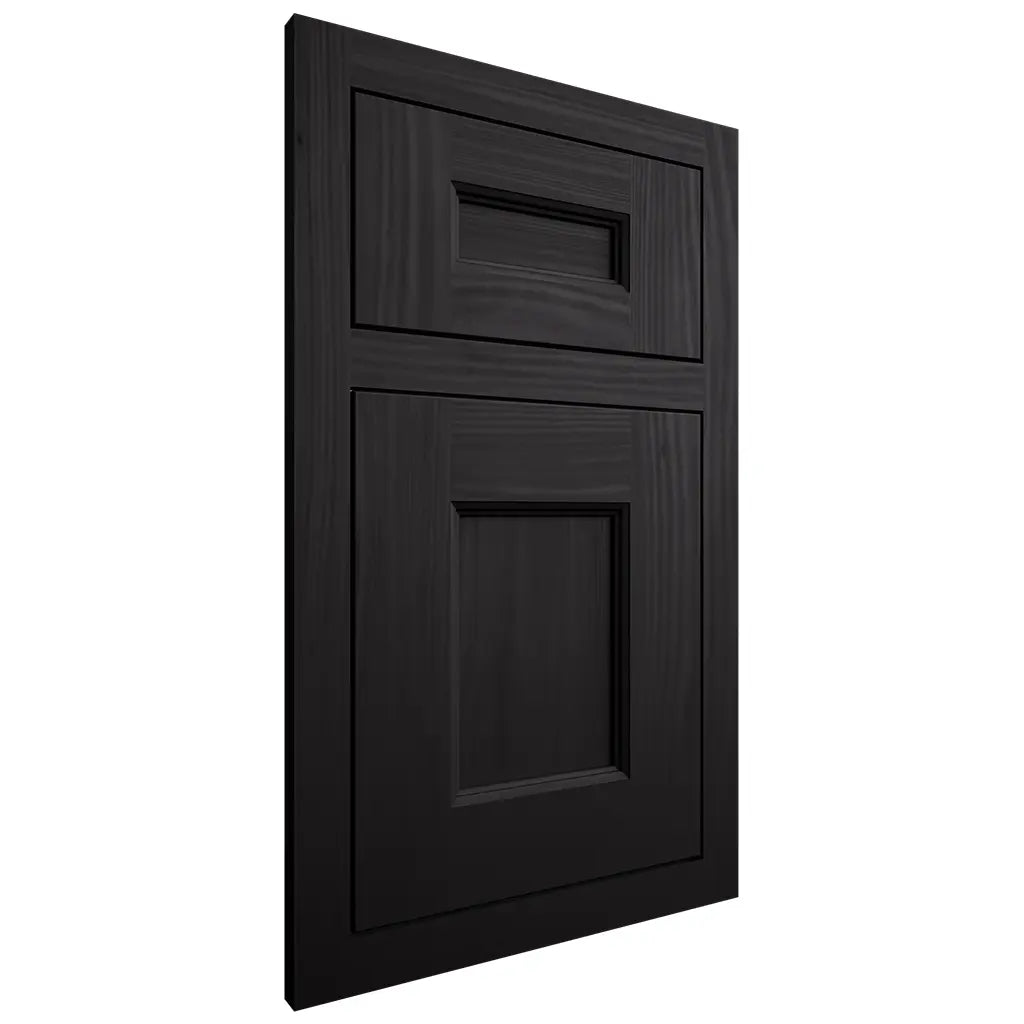 Shiloh Cabinetry Flush Inset Aspen Cherry Plain Cut Espresso Door