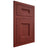 Shiloh Cabinetry Flush Inset Aspen Cherry Plain Cut Red Door