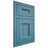 Shiloh Cabinetry Flush Inset Aspen Hickory Plain Cut Aqua Door