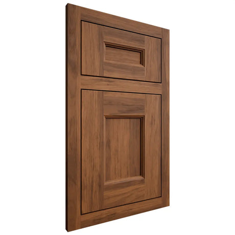 Shiloh Cabinetry Flush Inset Aspen Hickory Plain Cut Burnt Sugar Door