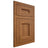 Shiloh Cabinetry Flush Inset Aspen Hickory Plain Cut Chestnut Door
