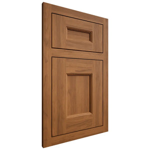 Shiloh Cabinetry Flush Inset Aspen Hickory Plain Cut Chestnut Door