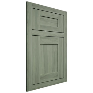 Shiloh Cabinetry Flush Inset Aspen Hickory Plain Cut Moss Door