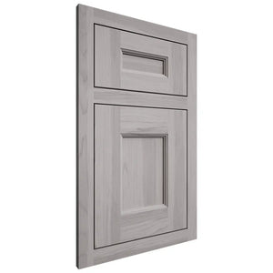 Shiloh Cabinetry Flush Inset Aspen Hickory Plain Cut Stratus Door