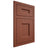 Shiloh Cabinetry Flush Inset Aspen Maple Plain Cut Cayenne Door