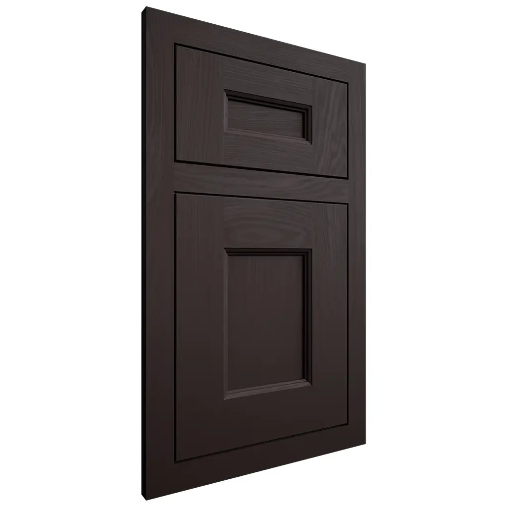 Shiloh Cabinetry Flush Inset Aspen Maple Plain Cut Espresso Door