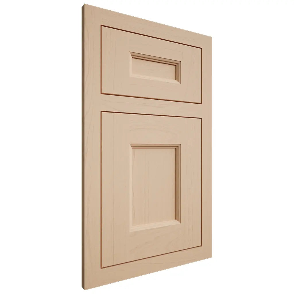 Shiloh Cabinetry Flush Inset Aspen Maple Plain Cut Natural Door