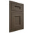 Shiloh Cabinetry Flush Inset Aspen Maple Plain Cut Perfect Brown Door