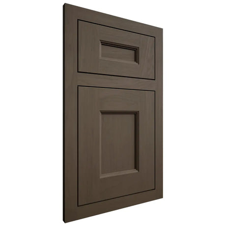 Shiloh Cabinetry Flush Inset Aspen Maple Plain Cut Perfect Brown Door