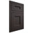Shiloh Cabinetry Flush Inset Aspen Poplar Plain Cut Carbon Door