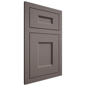 Shiloh Cabinetry Flush Inset Aspen Poplar Plain Cut Heatherstone Door