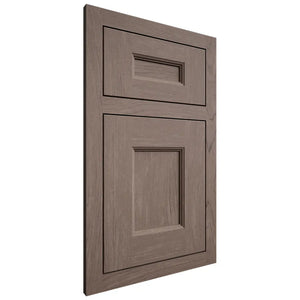 Shiloh Cabinetry Flush Inset Aspen Poplar Plain Cut River Rock Door