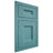 Shiloh Cabinetry Flush Inset Aspen Red Oak Plain Cut Aqua Door