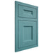 Shiloh Cabinetry Flush Inset Aspen Red Oak Plain Cut Aqua Door