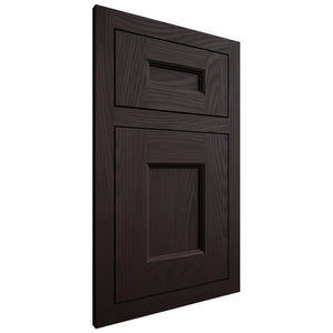 Shiloh Cabinetry Flush Inset Aspen Red Oak Plain Cut Espresso Door