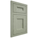 Shiloh Cabinetry Flush Inset Aspen Red Oak Plain Cut Moss Door