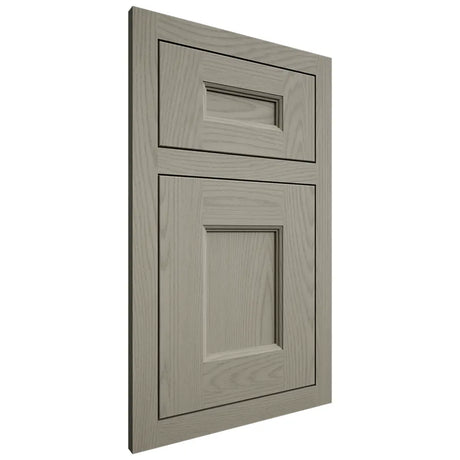 Shiloh Cabinetry Flush Inset Aspen Red Oak Plain Cut Thyme Door