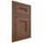 Shiloh Cabinetry Flush Inset Aspen Walnut Plain Cut Natural Door