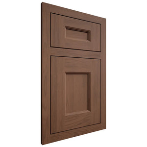 Shiloh Cabinetry Flush Inset Aspen Walnut Plain Cut Natural Door