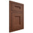 Shiloh Cabinetry Flush Inset Aspen Walnut Plain Cut Rye Door