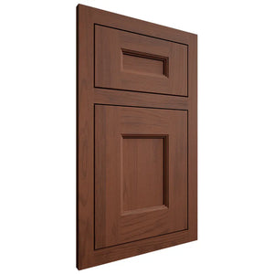 Shiloh Cabinetry Flush Inset Aspen Walnut Plain Cut Rye Door