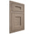 Shiloh Cabinetry Flush Inset Aspen White Oak Plain Cut Almond Door