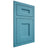 Shiloh Cabinetry Flush Inset Aspen White Oak Plain Cut Aqua Door