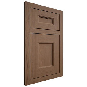 Shiloh Cabinetry Flush Inset Aspen White Oak Plain Cut Autumn Door