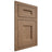 Shiloh Cabinetry Flush Inset Aspen White Oak Plain Cut Medium Door