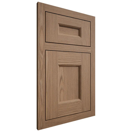 Shiloh Cabinetry Flush Inset Aspen White Oak Plain Cut Medium Door