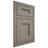 Shiloh Cabinetry Flush Inset Aspen White Oak Plain Cut Thyme Door