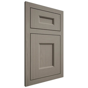 Shiloh Cabinetry Flush Inset Aspen White Oak Plain Cut Thyme Door
