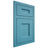 Shiloh Cabinetry Flush Inset Aspen White Oak Quarter Sawn Aqua Door